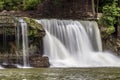 IndianaÃ¢â¬â¢s Upper Cataract Falls - Waterfall on Mill Creek Royalty Free Stock Photo